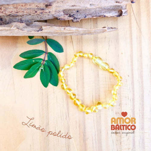 Pulseira Infantil Limão Polido - 16 cm